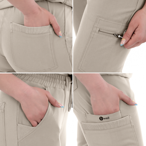 Медицински панталон Bwell RICCI - пясък