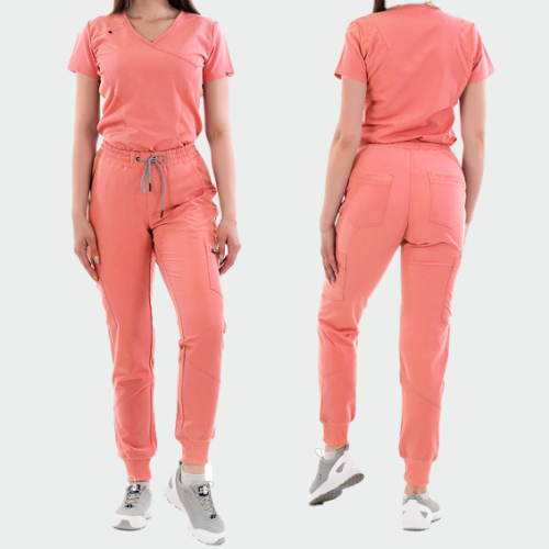 Медицински панталон Bwell RICCI - корал