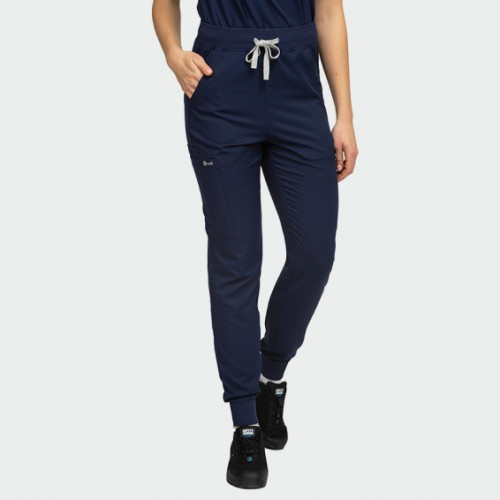 Медицински панталон Bwell AURELIA Jogger - тъмносин