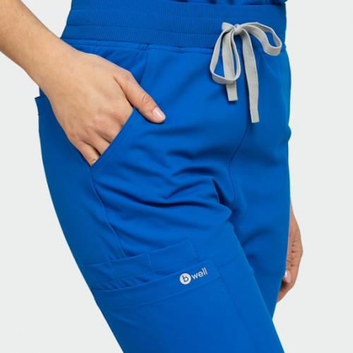 Медицински панталон Bwell AURELIA Jogger - кралско синьо