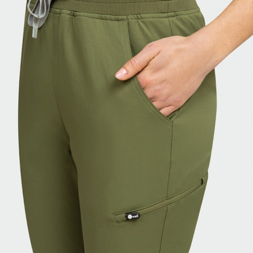 Медицински панталон Bwell AURELIA Jogger - Olive