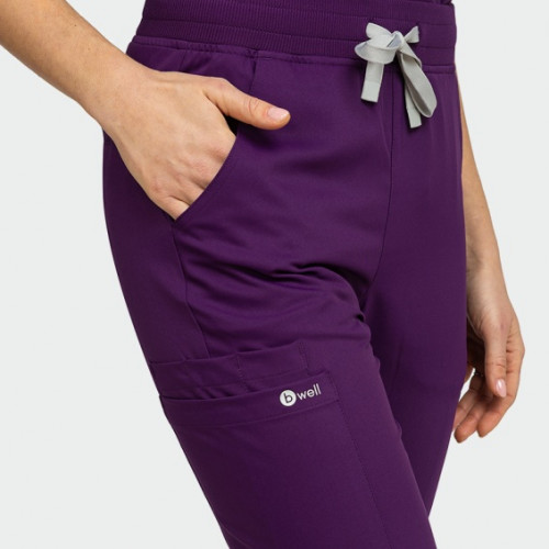 Медицински панталон Bwell AURELIA Jogger  - Eggplant