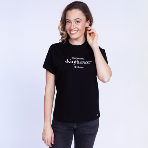 Тениска Bwell Atelier SkinFluencer - черна