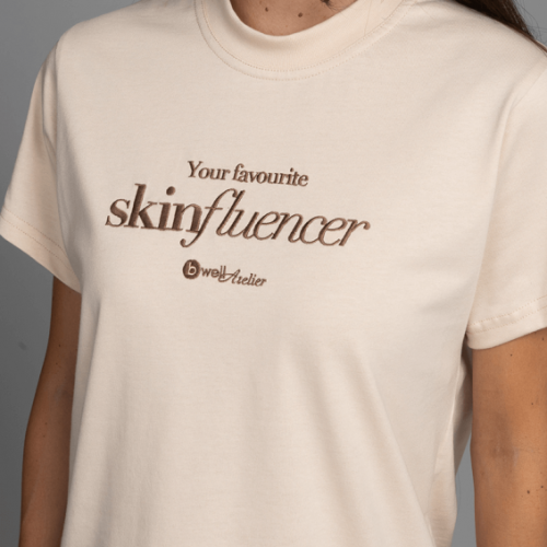 Тениска Bwell Atelier SkinFluencer - бежова