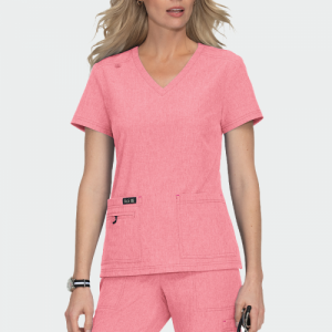 Медицинска туника KOI Design BASICS 373 - светлорозов меланж