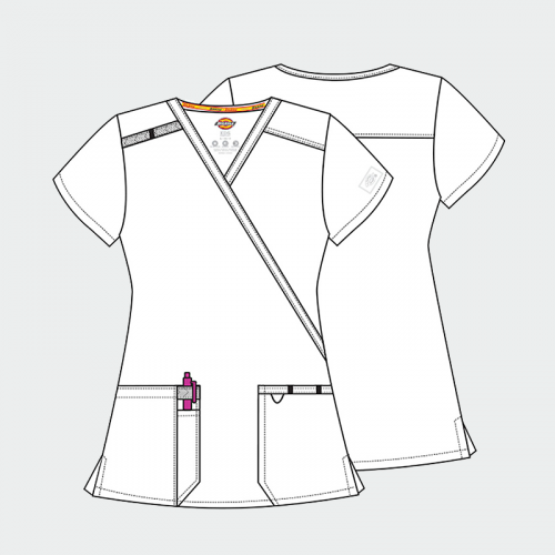 Медицинска туника Dickies DICKIES DKE625 - бяла