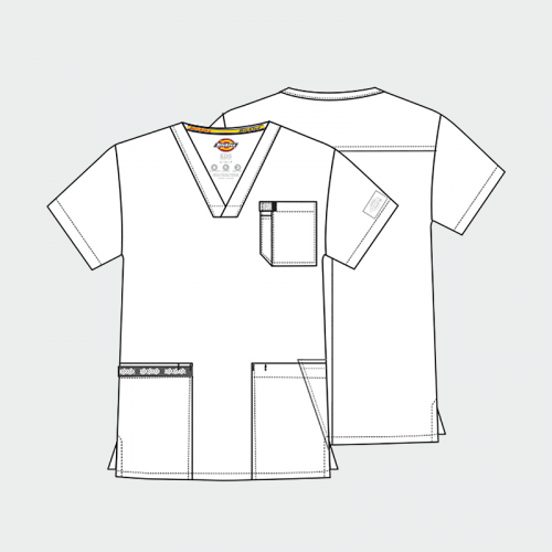 Медицинска туника Dickies DICKIES DKE645 - карибско синьо