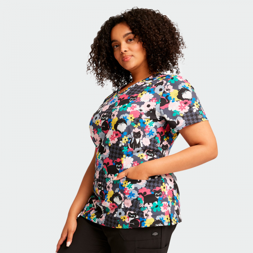 Медицинска туника Dickies EDS DK616 - Fur-ever Floral
