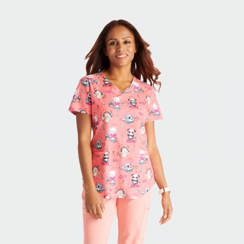 Медицинска туника CHEROKEE GENUINE CK637 Calming Critters