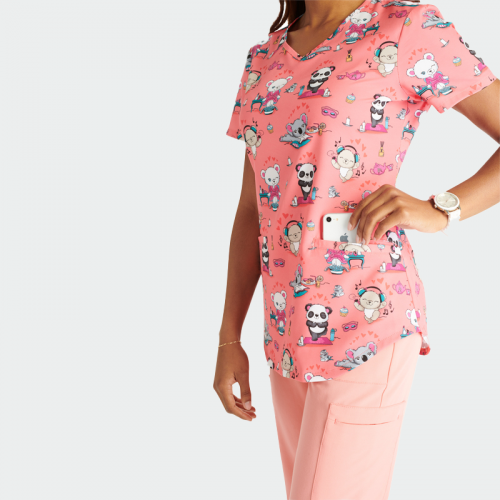 Медицинска туника CHEROKEE GENUINE CK637 Calming Critters