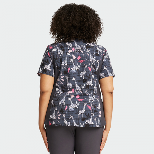 Медицинска туника CHEROKEE IFLEX CK641 Giraffe-ter My Love