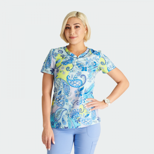 Медицинска туника CHEROKEE GENUINE CK678 Paisley Punch