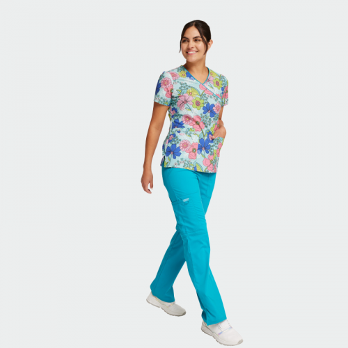 Медицинска туника CHEROKEE INFINITY CK614 Retro Buds