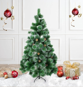 Премиум изкуствена коледна елха Winter Pine White