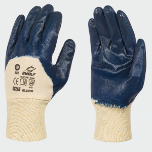 Нитрилни ръкавици BWOLF OCEAN - сини размер 9