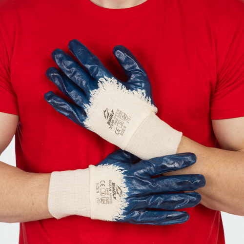 Нитрилни ръкавици BWOLF OCEAN - сини размер 9