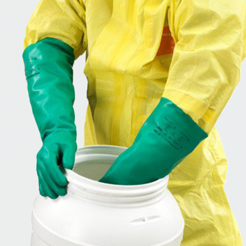 Ръкавици за химическа защита Ansell AlphaTec 37-185 - зелени