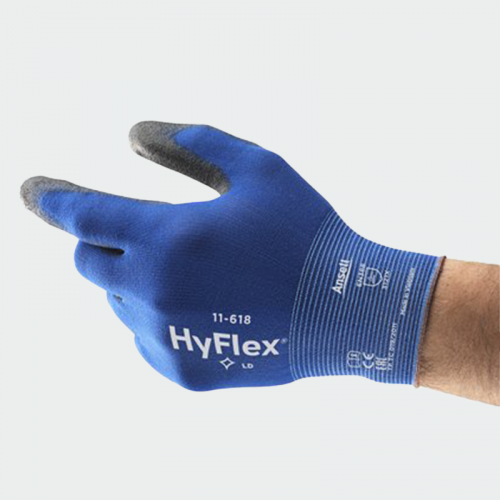 Полиуретанови ръкавици Ansell HyFlex 11-618 Т- тъмносини