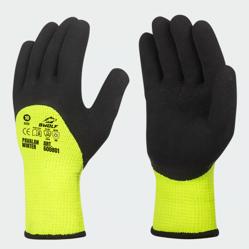 Латексови ръкавици BWOLF PAVALAN Winter - жълти