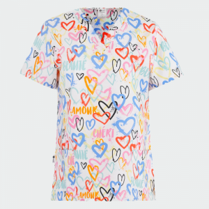 Медицинска туника Bwell BAMBINA - принт сърца