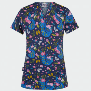 Медицинска туника Bwell BAMBINA - Midnight Peackock
