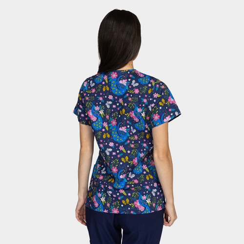 Медицинска туника Bwell BAMBINA - Midnight Peackock