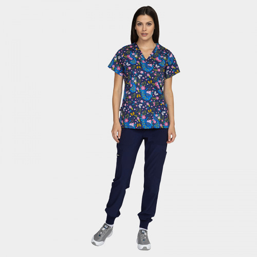 Медицинска туника Bwell BAMBINA - Midnight Peackock