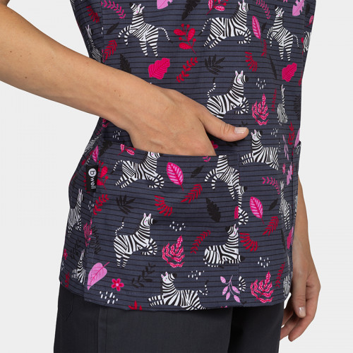 Медицинска туника Bwell BAMBINA - Zebra Strips