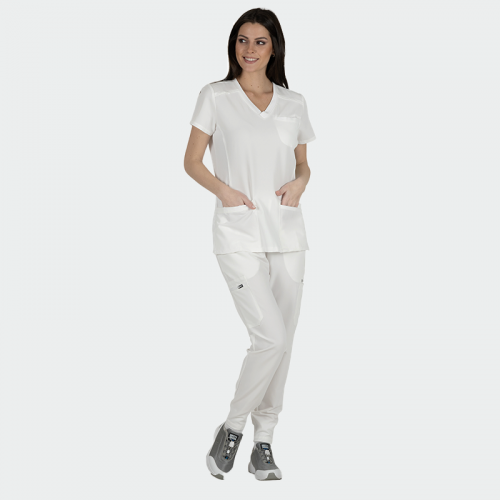 Медицинска туника Bwell JULIA - бяла