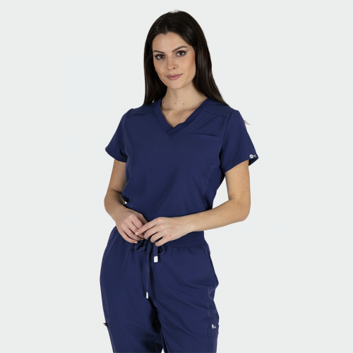 Медицинска туника Bwell JULIA - тъмносиня