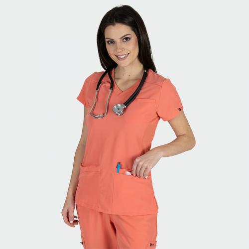Медицинска туника Bwell JULIA - корал