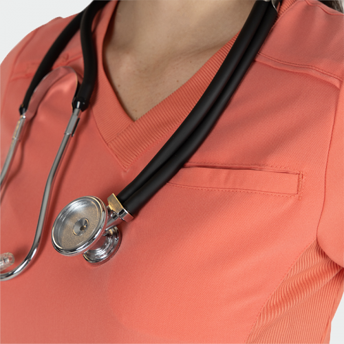 Медицинска туника Bwell JULIA - корал