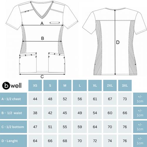 Медицинска туника Bwell JULIA - тийл