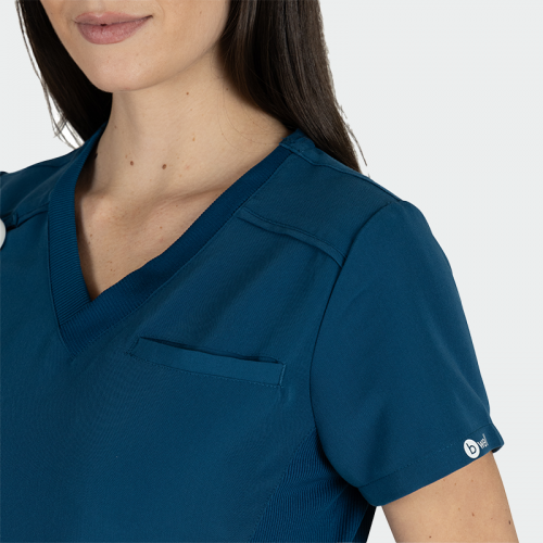 Медицинска туника Bwell JULIA - карибско синьо