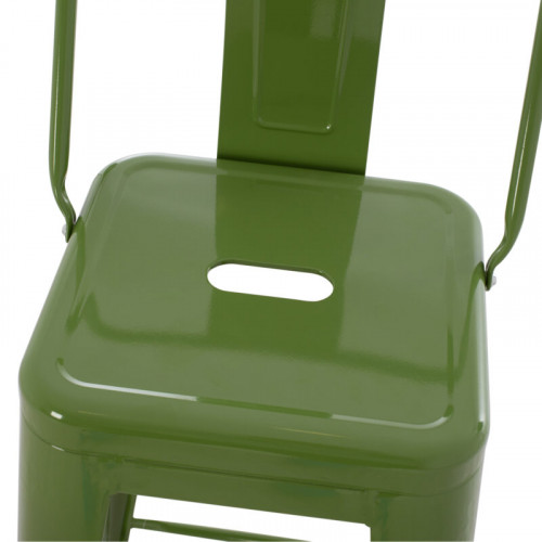 Бар стол, Melita-Pro, Зелен, Метал - 42х42х100 см