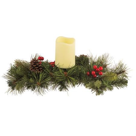 Коледен свещник с LED свещ 3W02509