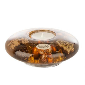 Коледен стъклен свещник DLG01K