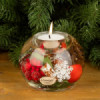 Коледен стъклен свещник DLG04H-megahome.bg