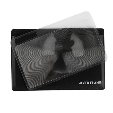 Лупа карта с калъф Silver Flame AA853B