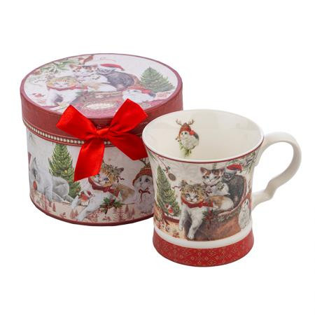 Порцеланова чаша Коледни котки 950271- 200 мл