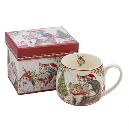 Коледна чаша „Коледни котета“ 950274 – 480 мл