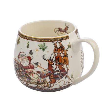 Коледна чаша „Дядо Коледа с шейна“ - 958174