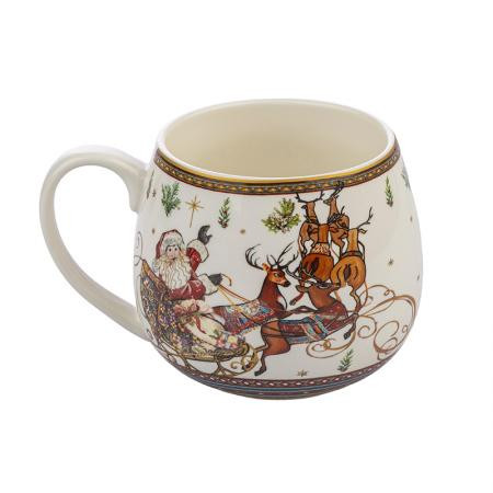 Коледна чаша „Дядо Коледа с шейна“ - 958174