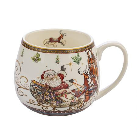 Коледна чаша „Дядо Коледа с шейна“ - 958174