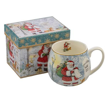 Коледна чаша „Дядо Коледа с шейна“ 958474– 480 мл