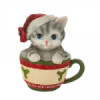 Коледна фигурка Коте в чаша AR038-megahome.bg
