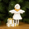 Бяло ангелче с подаръци AR039-megahome.bg