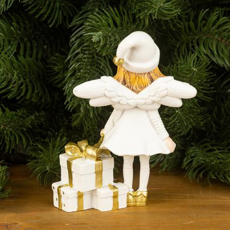 Бяло ангелче с подаръци AR039