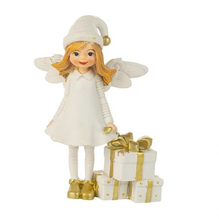 Бяло ангелче с подаръци AR039