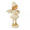 Коледна фигурка Бяло ангелче с подаръци AR041-megahome.bg